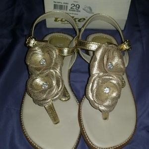 Gold toddler sandals *NEW* Size 10